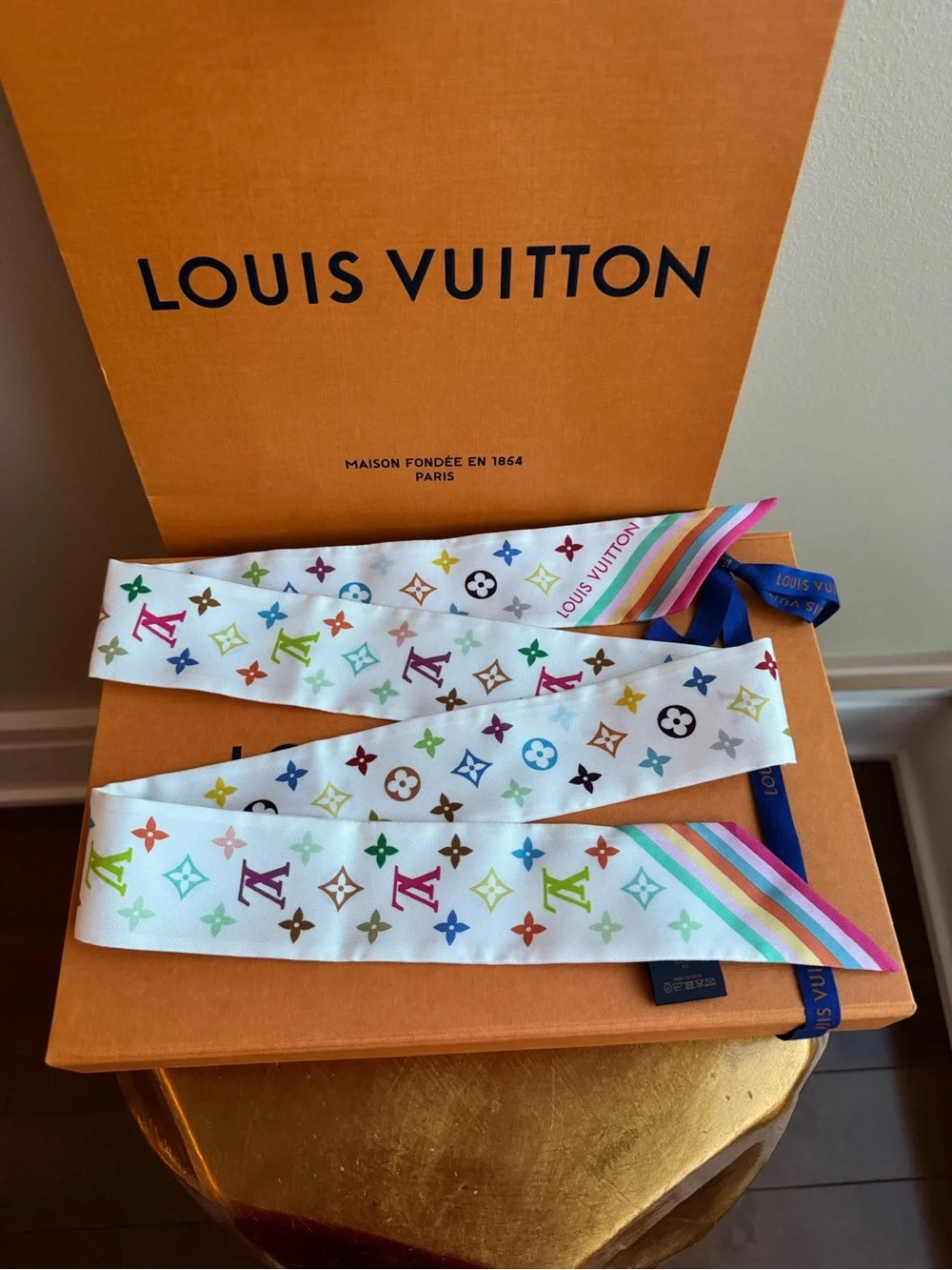 NWT Louis Vuitton x Takashi Murakami LV × TM Monogram Multicolor BB Bandeau